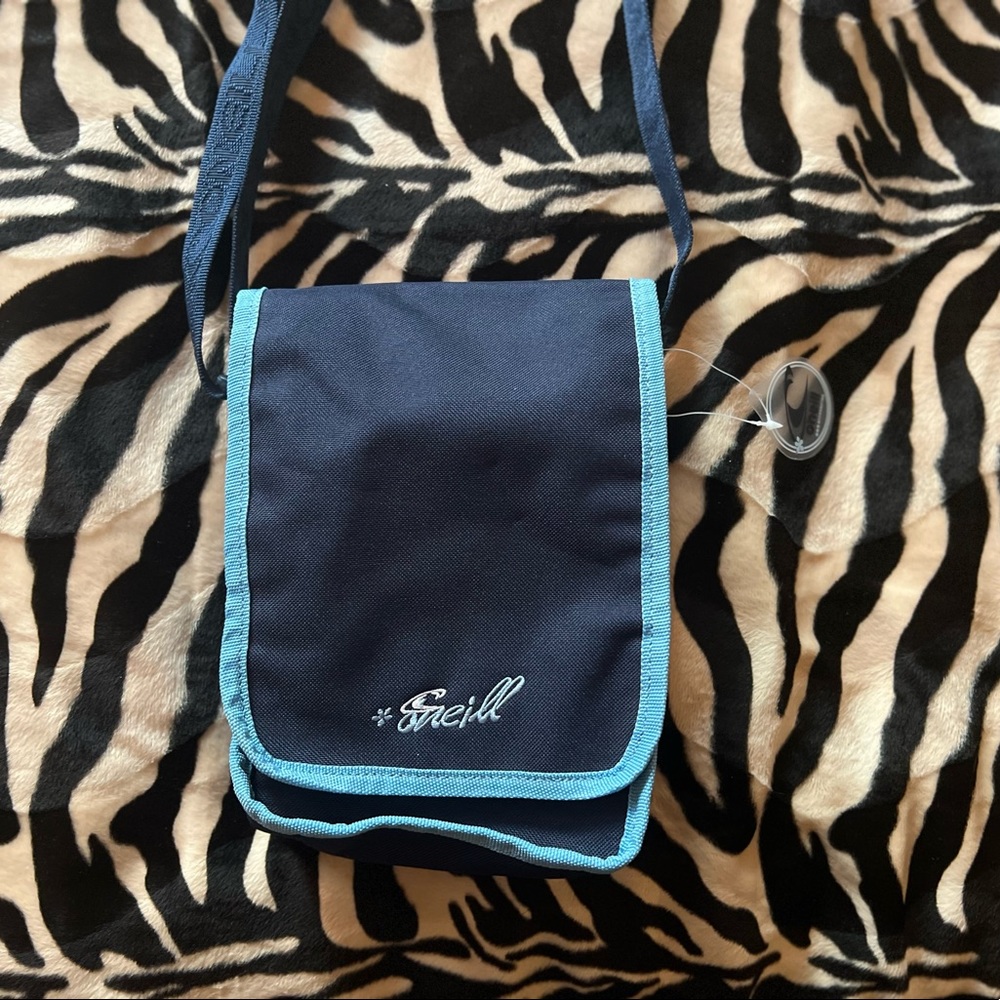 O’Neill Navy Blue Polyester Crossbody Bag - Y2K/Surf from early 2000s - NWT